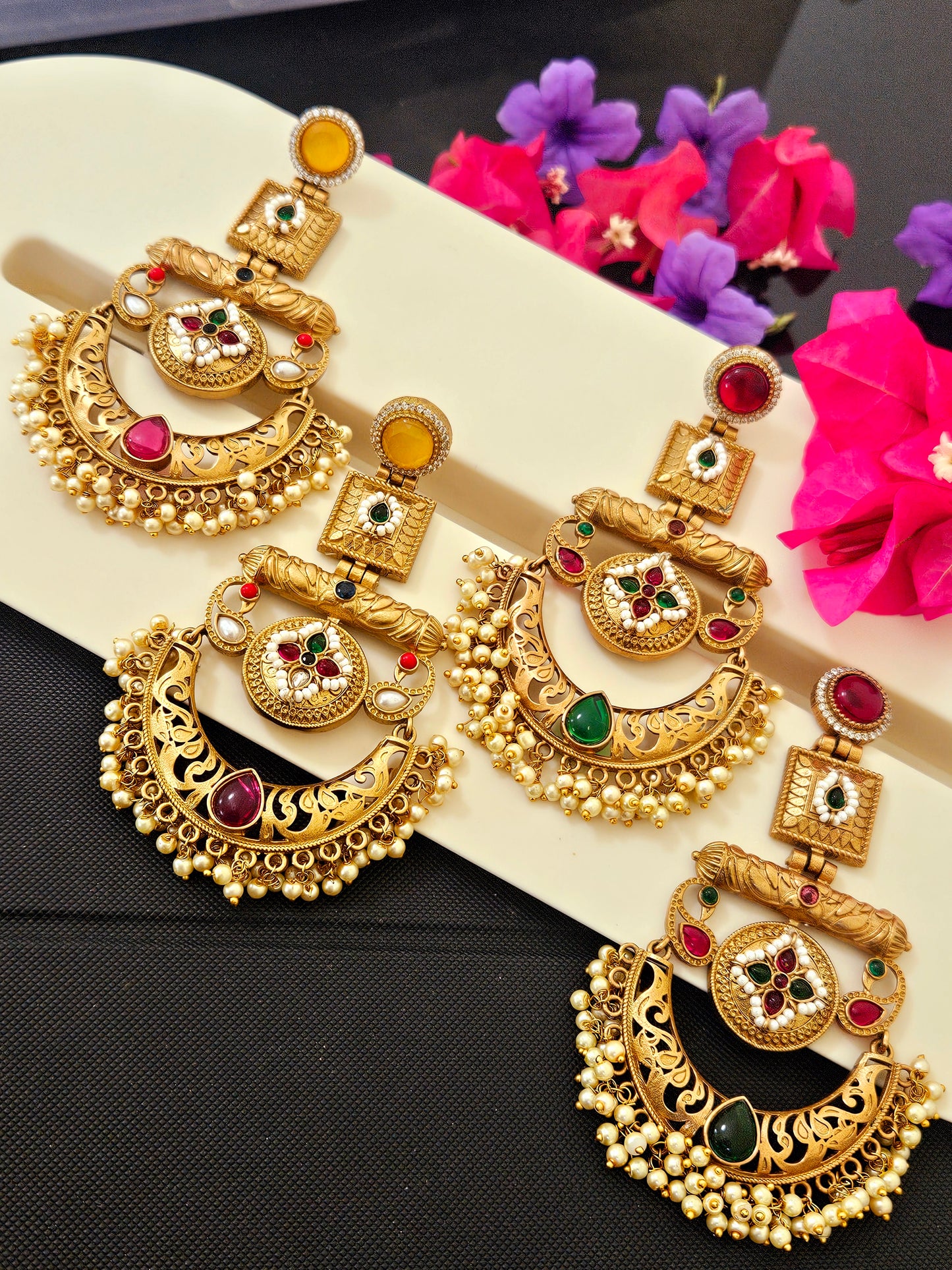 Apala Polish Chandbali Earrings
