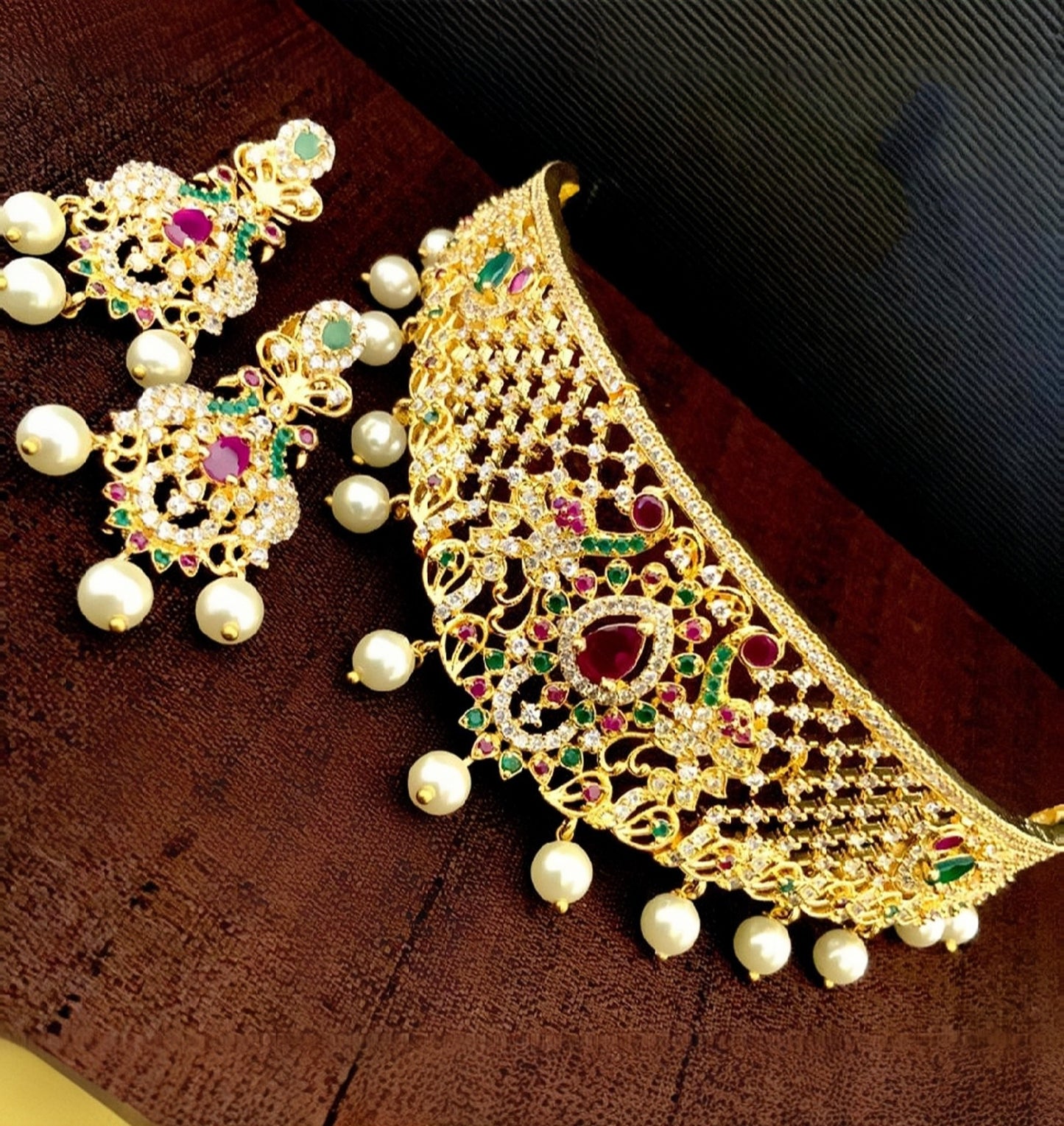 American Diamond AD Choker Set