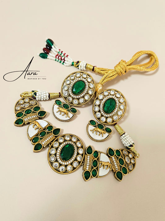 Sabhya Inspired Indowestern Choker Set