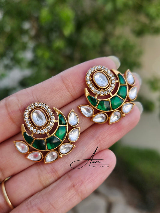 Premium Jadau Kundan Studs Earrings