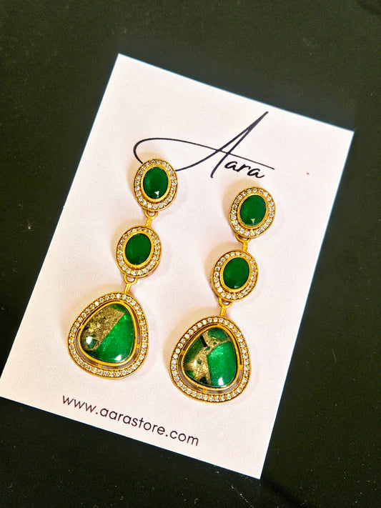 Copper Doublet Earrings