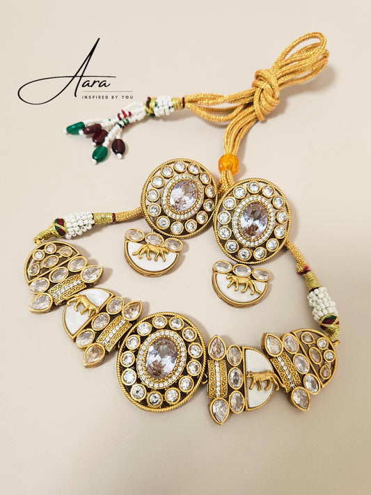 Sabhya Inspired Indowestern Choker Set
