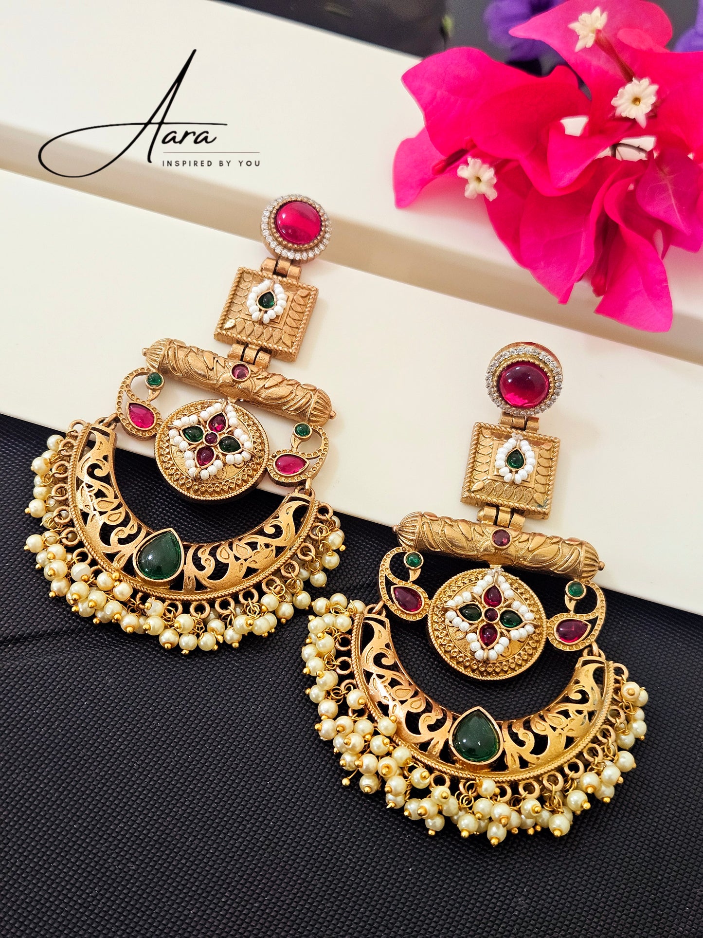 Apala Polish Chandbali Earrings