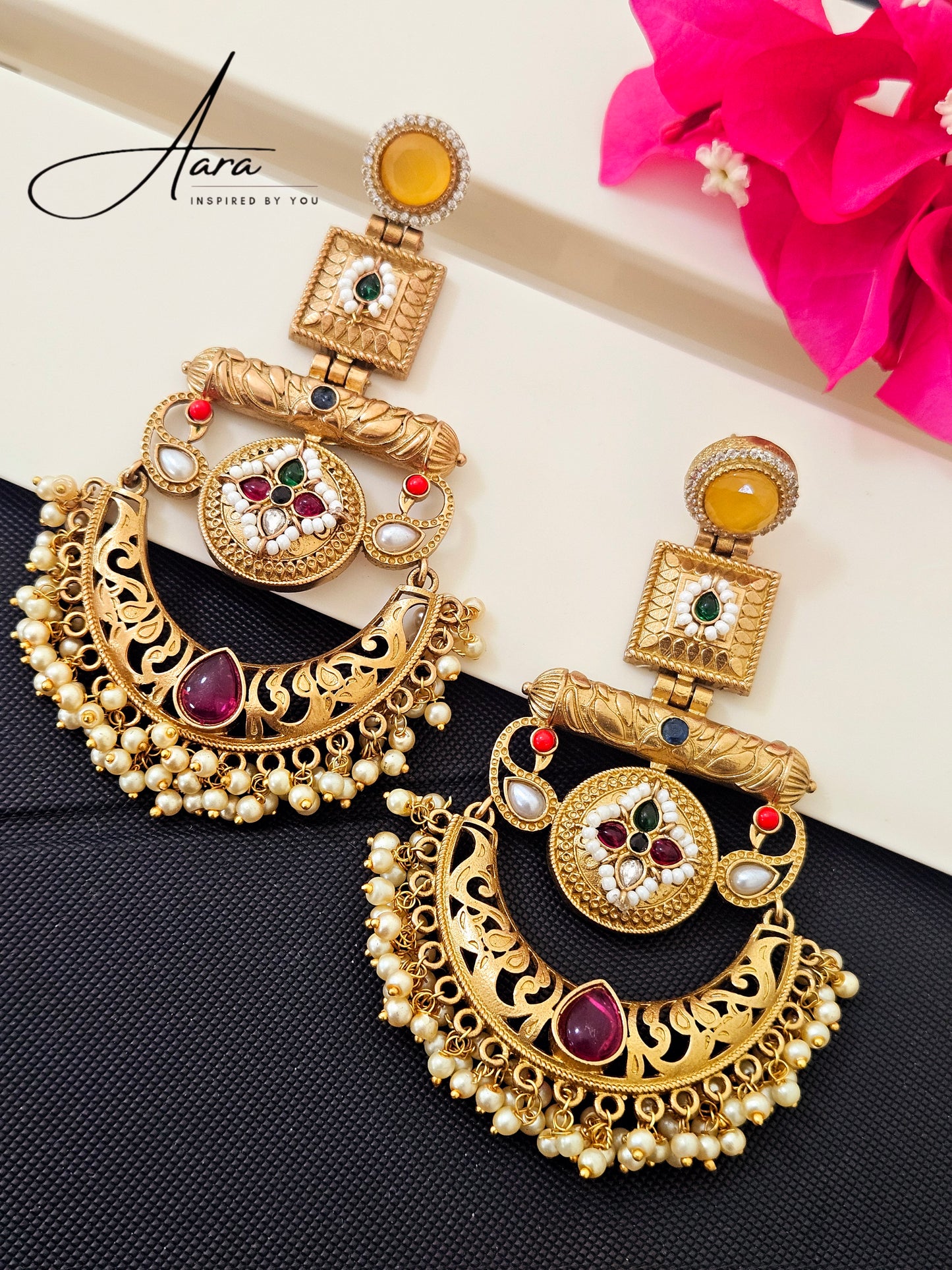 Apala Polish Chandbali Earrings