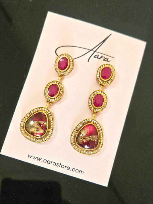 Copper Doublet Earrings