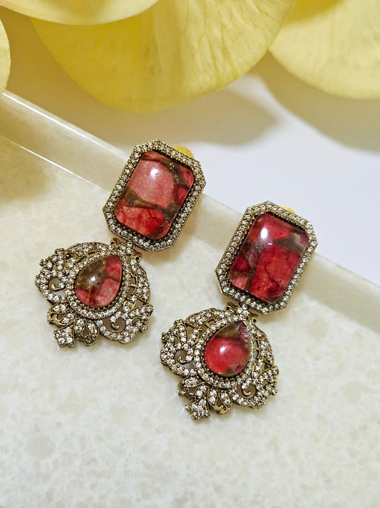 Copper Doublet Earrings